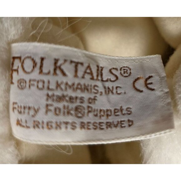 White Folkmanis Mouse Hand Puppet folktails plush rat rodent stuffed animal - Picture 4 of 6